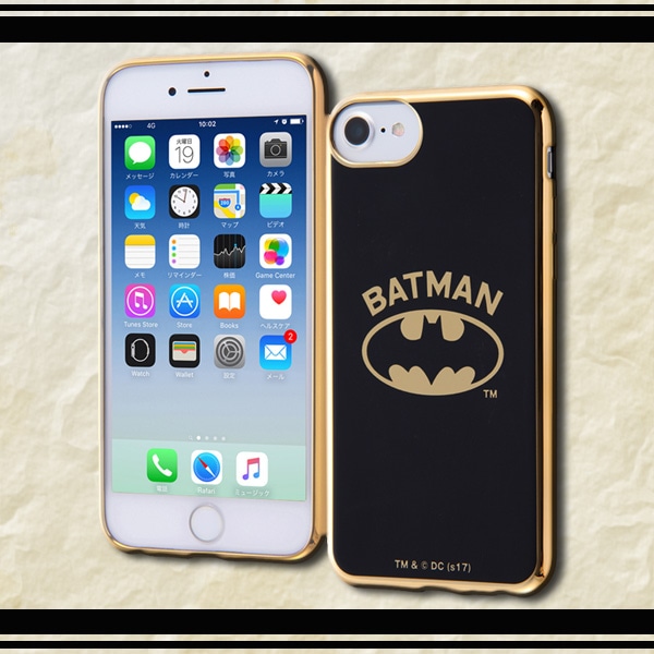 Iphone 8 7 6s 6 バットマン Tpuソフトケース メタリック バットマン