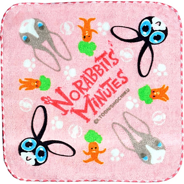 NORABBITS' MINUTES タオルハンカチ(ピンク)