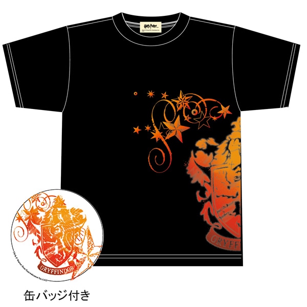 ハリー・ポッター Tシャツ1 ブラック(グリフィンドール)ライトM