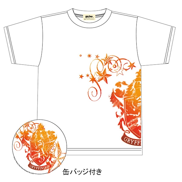 ハリー・ポッター Tシャツ3 ホワイト(グリフィンドール)ライトM