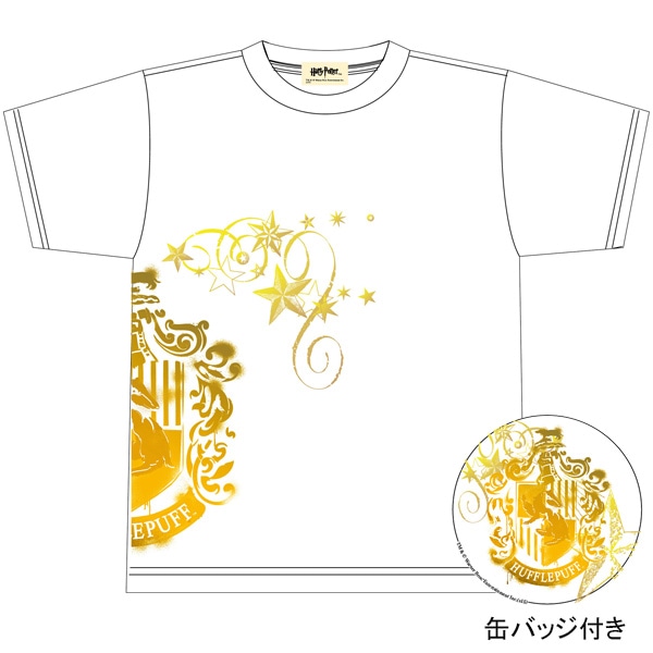 ハリー・ポッター Tシャツ12 ホワイト(ハッフルパフ)レフトM