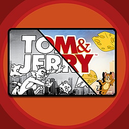 トムとジェリー　ICカードステッカー モノクロ&カラー